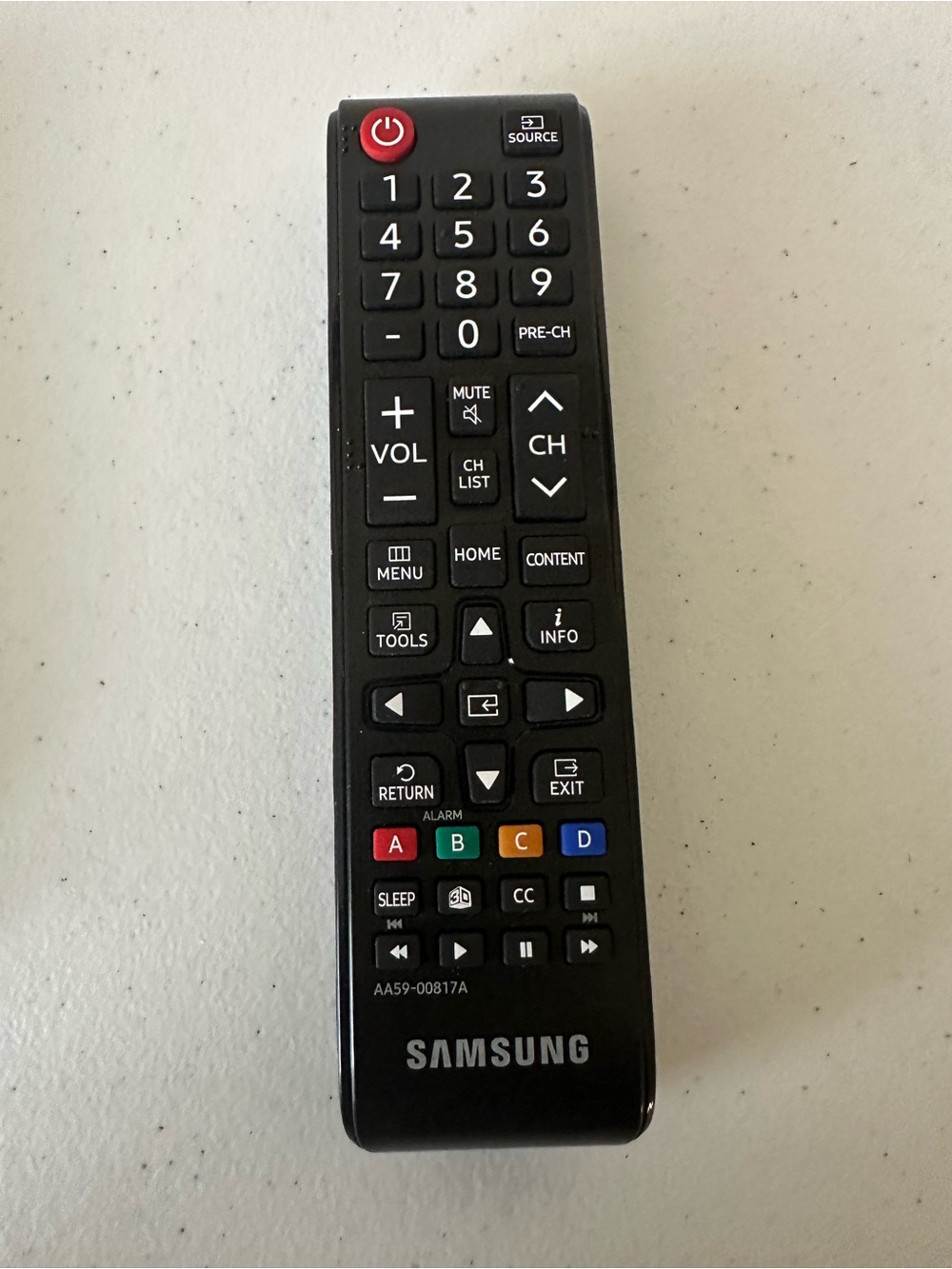 Samsung Black TV Remote Control, NWOT